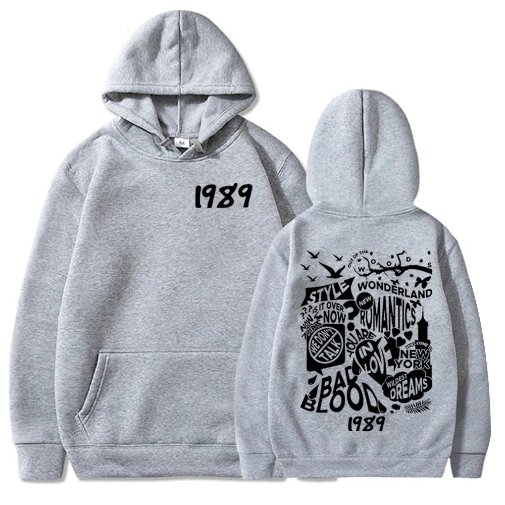 Taylor 1989 Hoodie 1989 Music Album Hoodie Taylor Music Sweatshirt Music Lovers Gift Swift Pullover Tops Streetwear