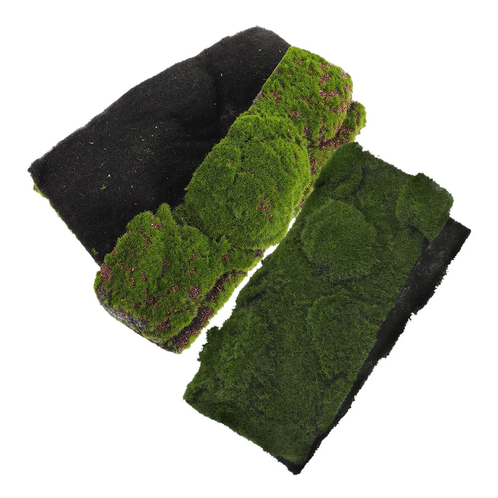 

2Pcs Artificial Moss Mats Natural Appearance Soft Touch Ideal for Indoor Outdoor Decoration Artificial Landscape Decorations
