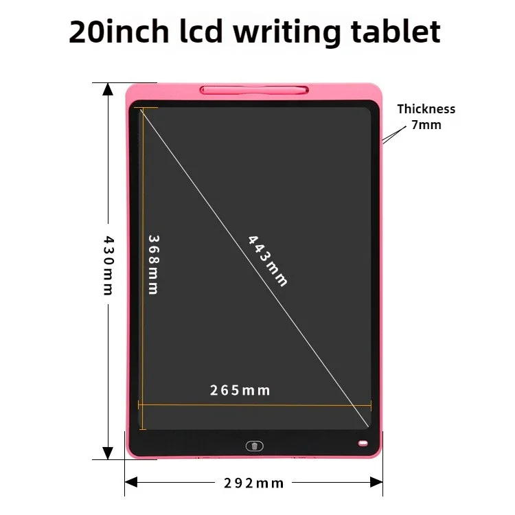 16/20 Zoll LCD-Schreibtafel Umweltfreundliches Magisches Zeichentablett für Kinder Löschbares Wiederverwendbares Spielzeug mit Stift Nachhaltige Geschenke – Detail 9
