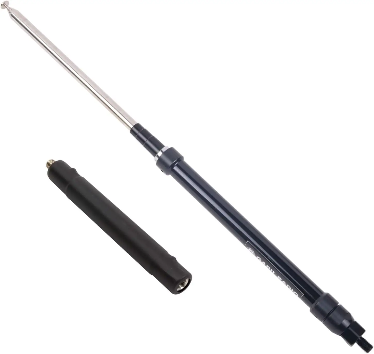 Portable Laser‑Engraved GRA‑7350TC HF Antenna | Telescopic 3.5 MHz to 50 MHz with 3/8‑24 Connector | Lightweight Durable Ham