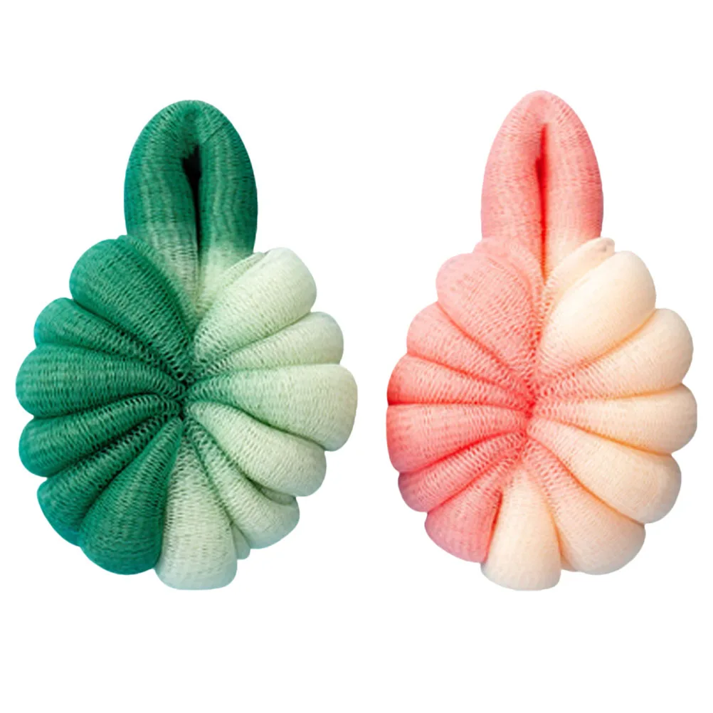 

2Pcs Ball Sponge PE Material Rich Foam Cleaning Home Wash Sponge Home Bath Flower Cute Bath Shower Ball Mesh