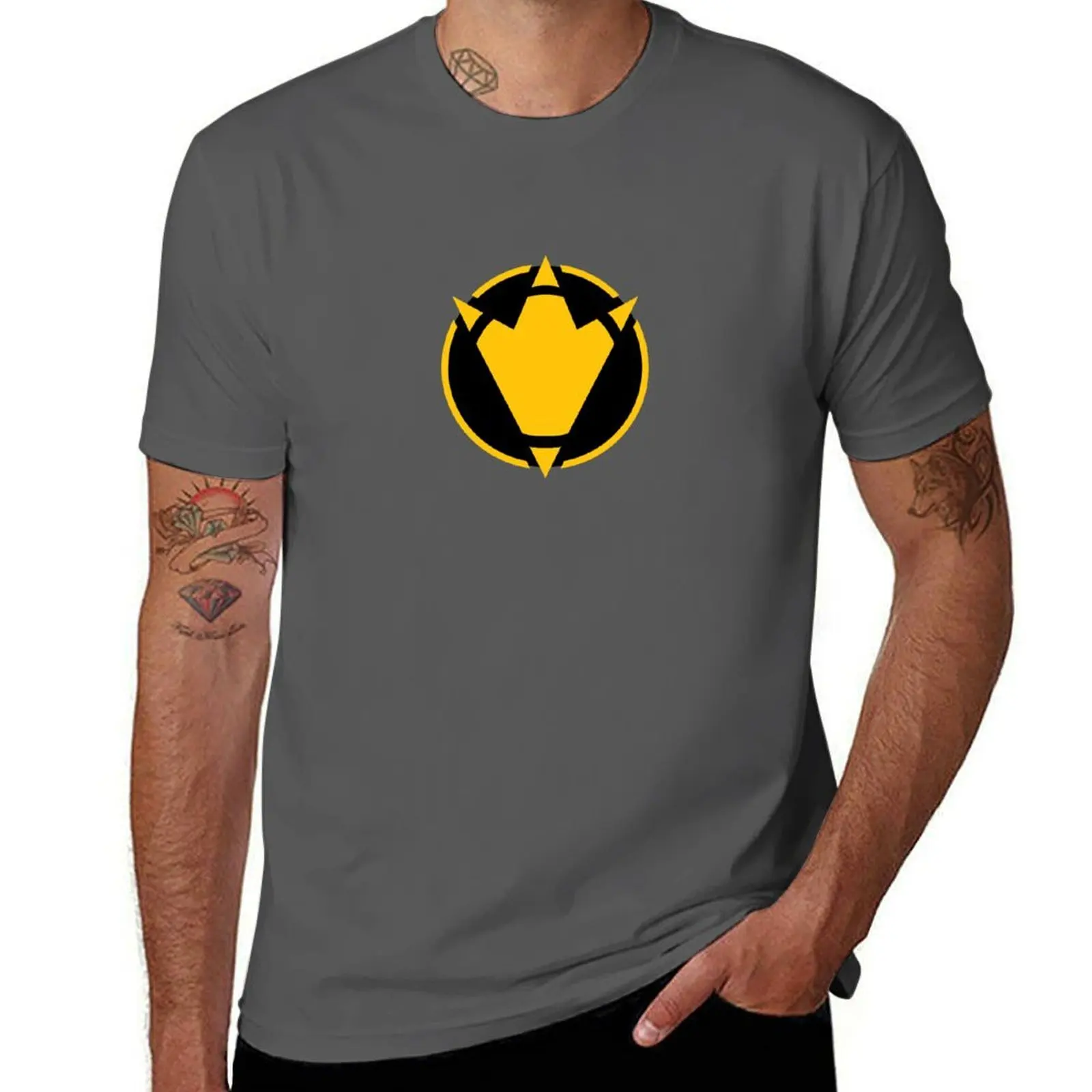 Dino Thunder Black T-Shirt Relaxed Fit Casual Short Sleeve Top