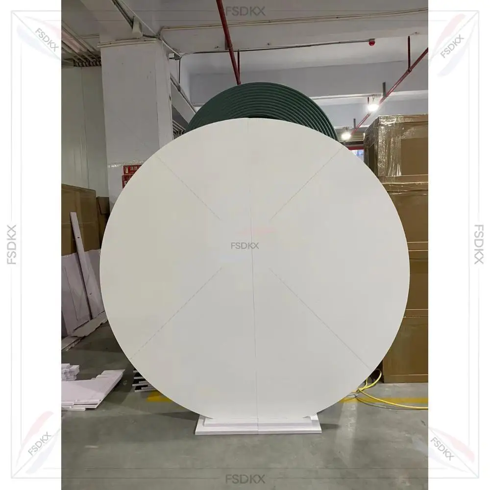 

Wedding Backdrop Circle Round White Wedding Stand for Wedding Stage Decoration