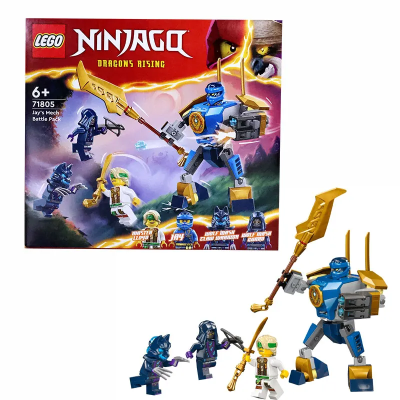 LEGO 71805 NINJAGO Jay's Mech Battle Pack, Action Toy for Boys and Girls with Action Figure and Minifigure