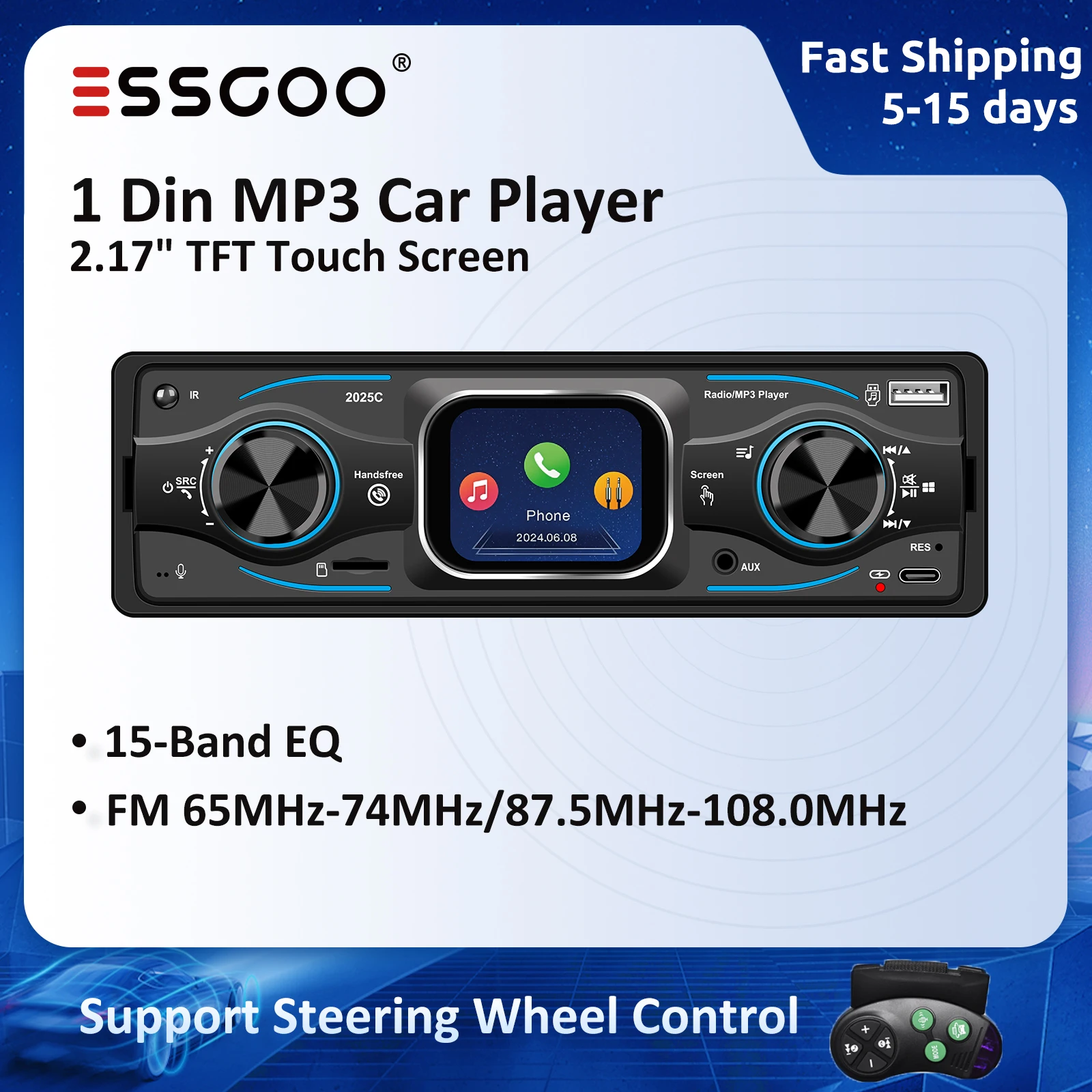 ESSGOO 1 din ΠΠ²ΡΠΎΠΌΠΎΠ±ΠΈΠ»ΡΠ½ΡΠΉ ΡΠ°Π΄ΠΈΠΎ 2,17 Π΄ΡΠΉΠΌΠ° ΠΠ²ΡΠΎΠΌΠΎΠ±ΠΈΠ»ΡΠ½Π°Ρ ΡΡΠ΅ΡΠ΅ΠΎΡΠΈΡΡΠ΅ΠΌΠ° Ρ ΡΠ΅Π½ΡΠΎΡΠ½ΡΠΌ ΡΠΊΡΠ°Π½ΠΎΠΌ Bluetooth6.0 ΠΠ²ΡΠΎΠΌΠΎΠ±ΠΈΠ»ΡΠ½ΡΠΉ MP3-ΠΏΠ»Π΅Π΅Ρ FM-ΡΠ°Π΄ΠΈΠΎ Π‘ΡΠ΅ΡΠ΅ΠΎ ΠΡΠ΄ΠΈΠΎ ΠΡΠ·ΡΠΊΠ° USB/SD AUX ΠΡ
ΠΎΠ΄ ESSGOO 1 din ΠΠ²ΡΠΎΠΌΠΎΠ±ΠΈΠ»ΡΠ½ΡΠΉ ΡΠ°Π΄ΠΈΠΎ 2,17 Π΄ΡΠΉΠΌΠ° ΠΠ²ΡΠΎΠΌΠΎΠ±ΠΈΠ»ΡΠ½Π°Ρ ΡΡΠ΅ΡΠ΅ΠΎΡΠΈΡΡΠ΅ΠΌΠ° Ρ ΡΠ΅Π½ΡΠΎΡΠ½ΡΠΌ ΡΠΊΡΠ°Π½ΠΎΠΌ Bluetooth6.0 ΠΠ²ΡΠΎΠΌΠΎΠ±ΠΈΠ»ΡΠ½ΡΠΉ MP3-ΠΏΠ»Π΅Π΅Ρ FM-ΡΠ°Π΄ΠΈΠΎ Π‘ΡΠ΅ΡΠ΅ΠΎ ΠΡΠ΄ΠΈΠΎ ΠΡΠ·ΡΠΊΠ° USB/SD AUX ΠΡ
ΠΎΠ΄
