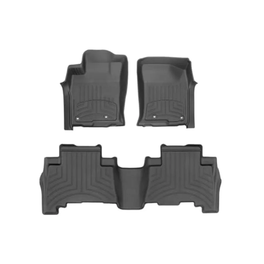 

Коврики на заказ для 1-го и 2-го ряда GX 4Runner с высокопроизводительной защитой и нескользящей подложкой, черные, разработанные для