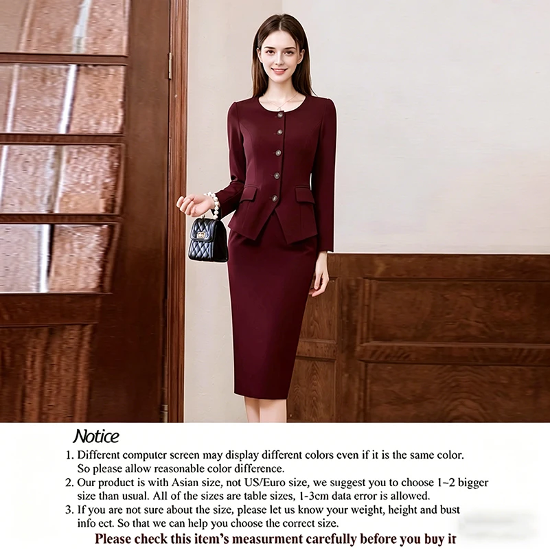 

Роскошный женский костюм Ancora Red – блейзер и юбка миди в стиле Chanel, профессиональная деловая одежда