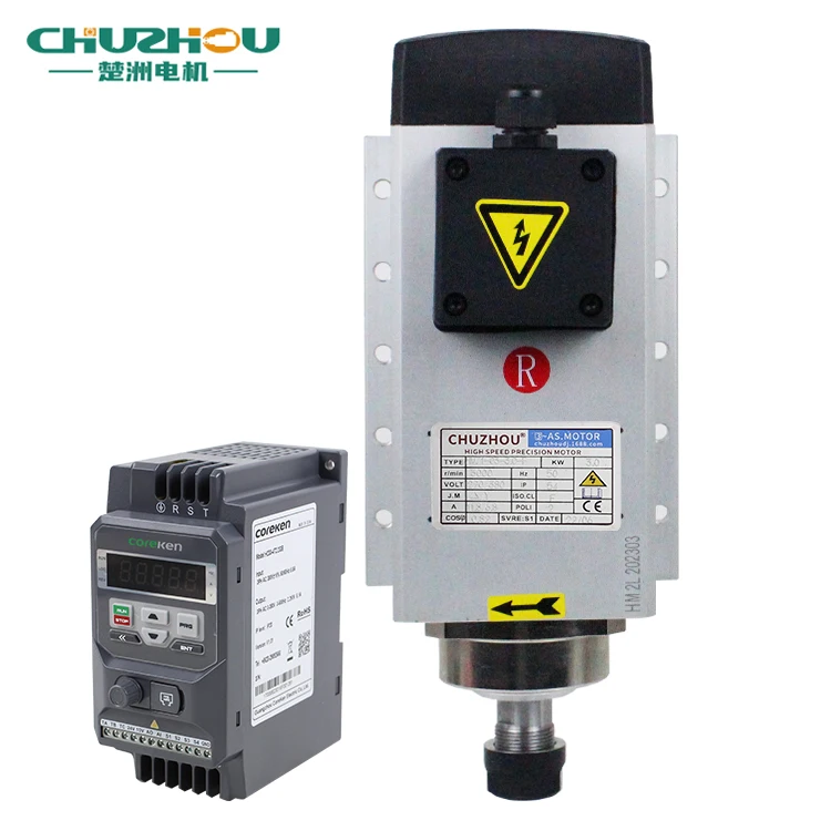 

3.5KW Cnc Machine Spindle Motor ER20 18000rpm High Frequency 220V 380V Wood Working Cnc Spindle Motor Kit