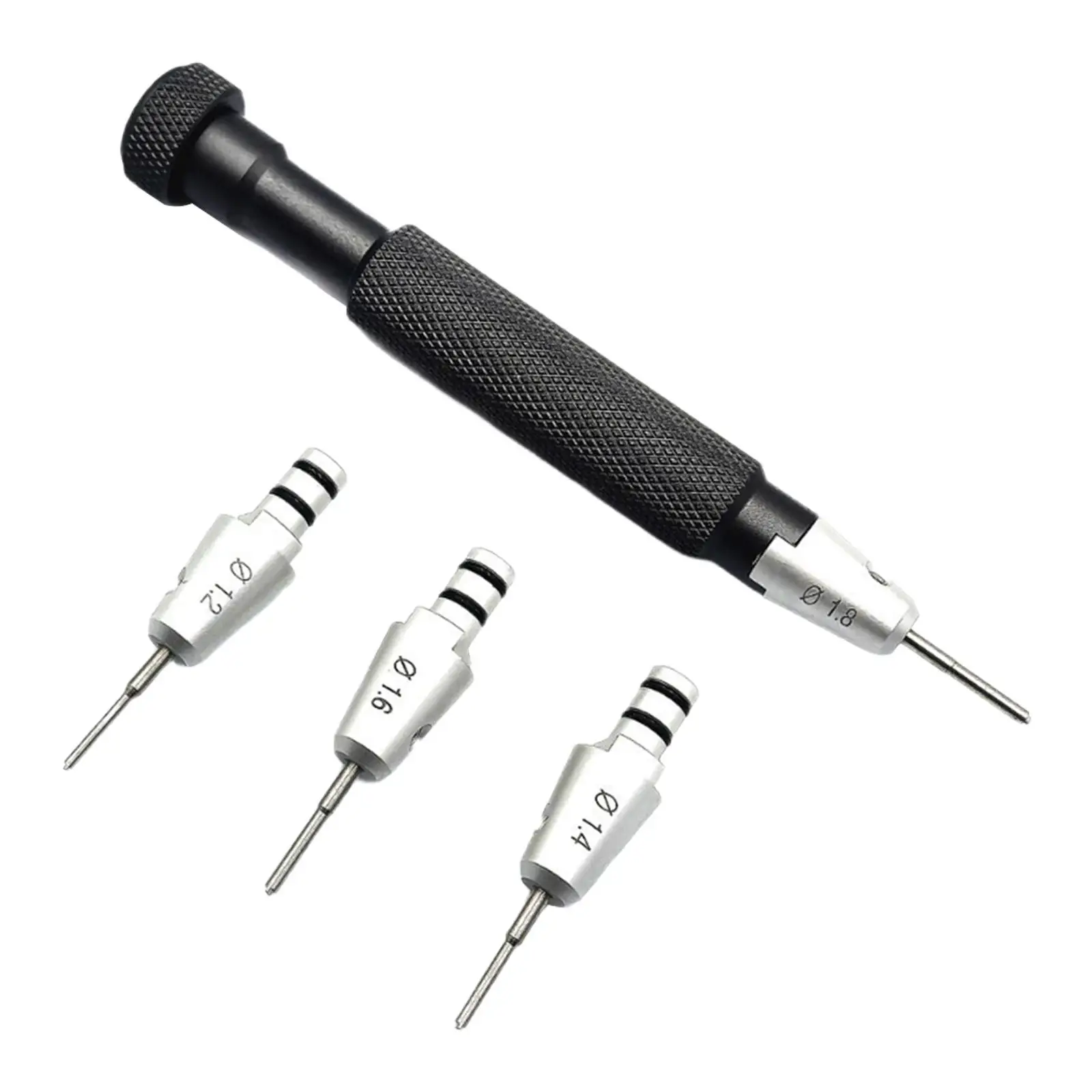 Watch Repair Screwdriver Kit Replace Bit Heads Ergonomic Rubber Rings for Glasses Electronics Maintenance Home Toys Eyeglass