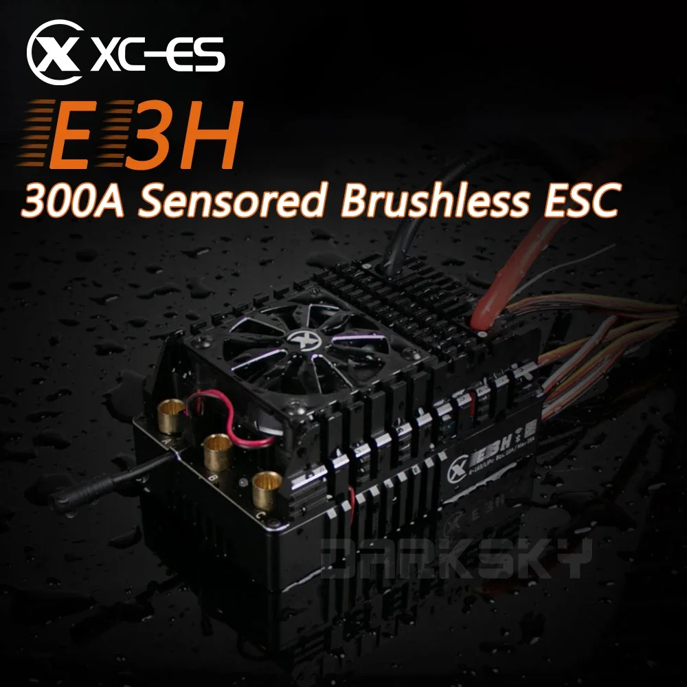 

XC E3H HV 300A 6-16S Lipo Sensored Brushless ESC for 1/4 RC Model Car Buggy Truck Accessories