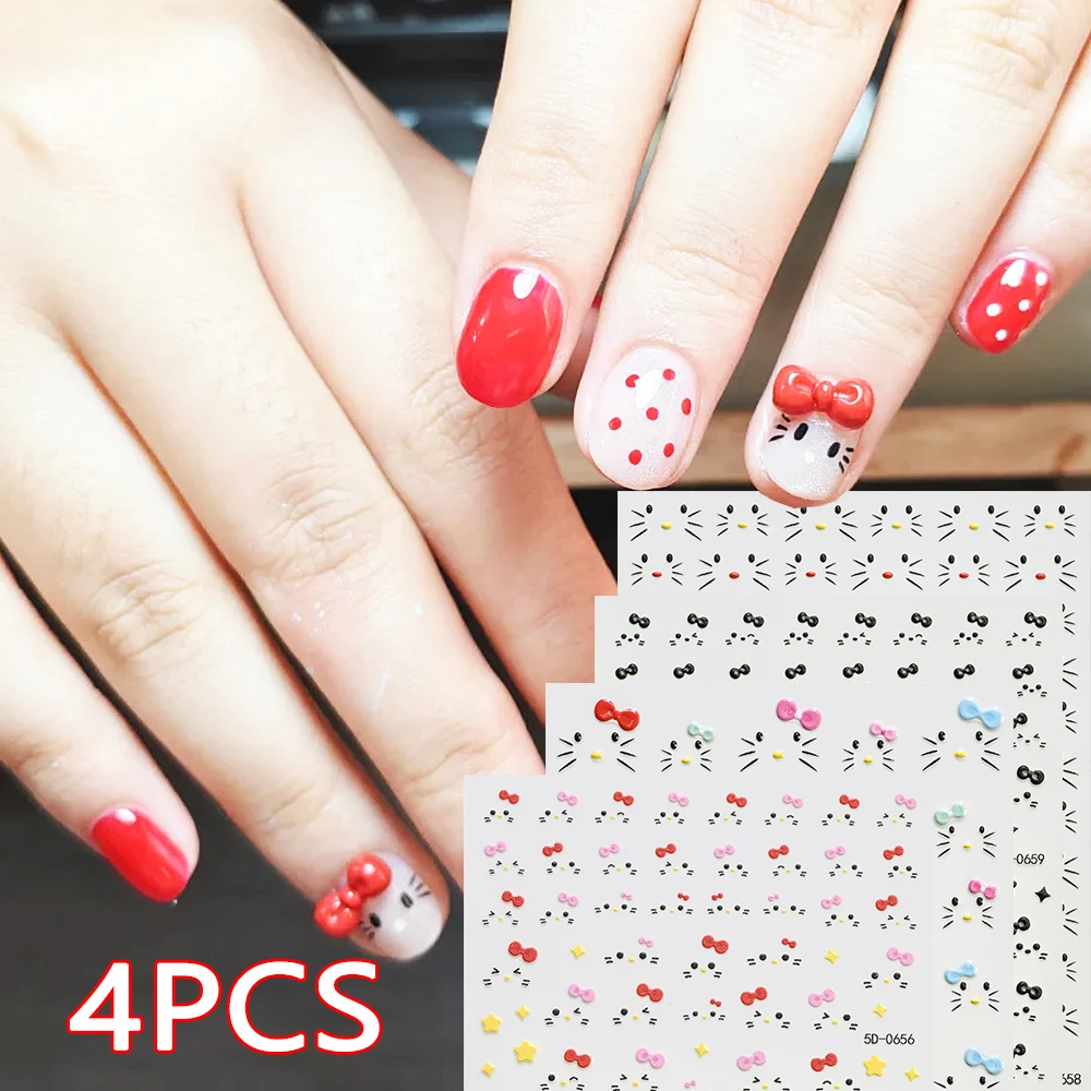 4Pcs/Set 5D Cute He…