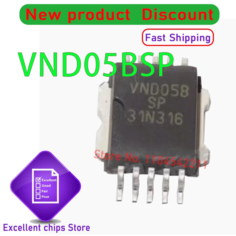 

(5-10piece) 100% New VND05BSP VND05B VND058SP VND05 HSOP-10 Chipset