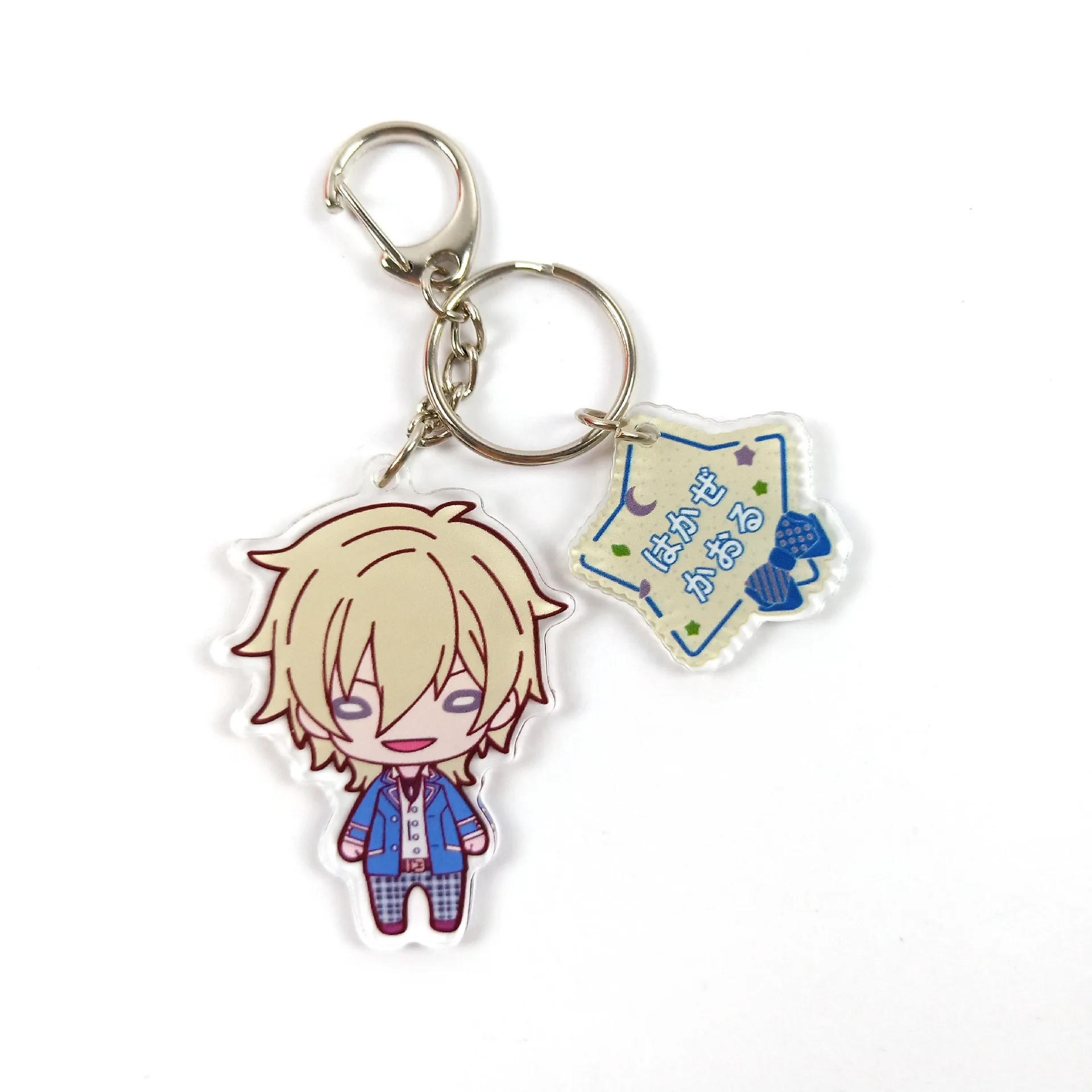 Anime Ensemble Stars Figure Keychain Hakaze Kaoru Cosplay Acrylic Keychain Jewelry Accessory Friend Gift