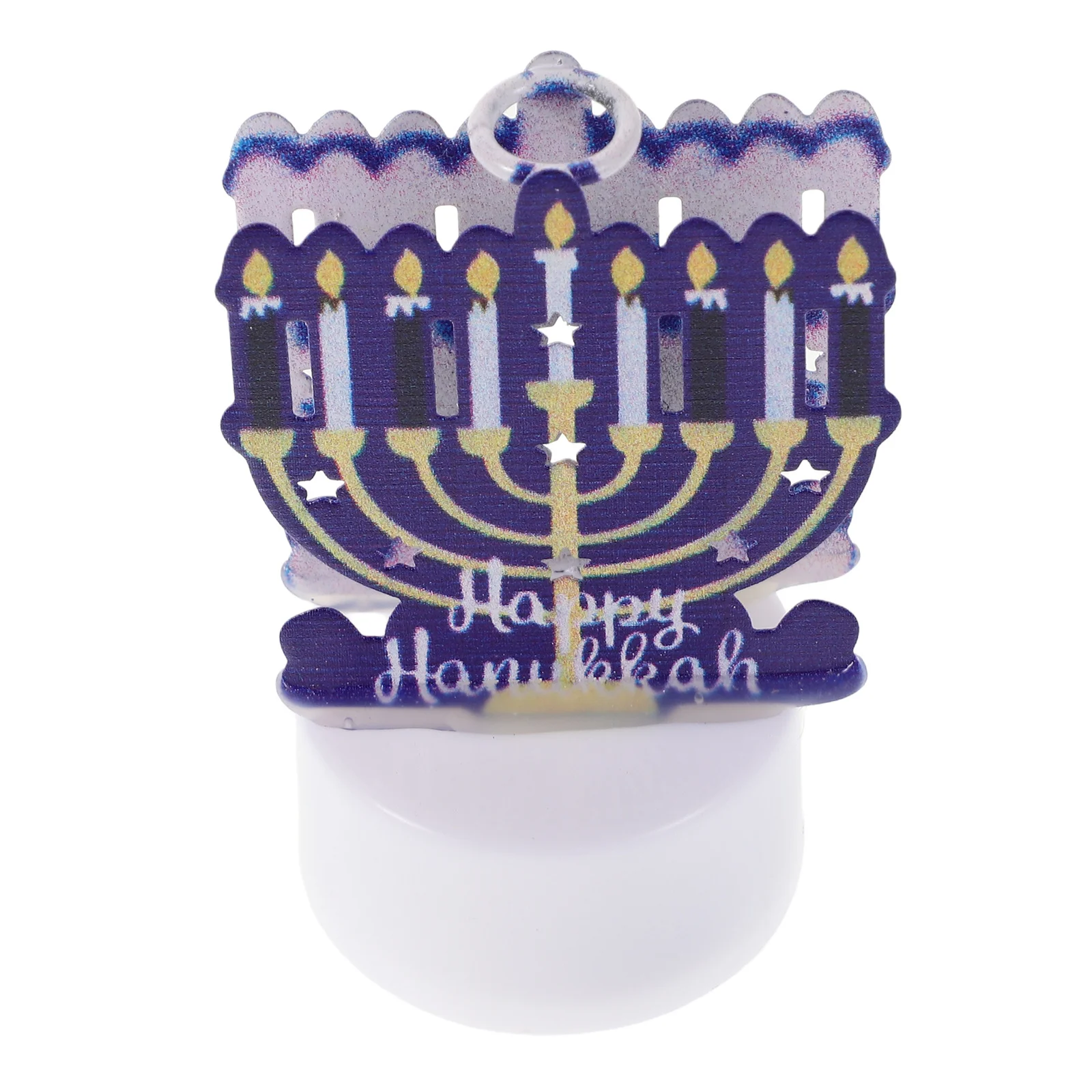 

Led Hanukkah Lights Flameless Mini Menorah Decor For Home Party Centerpieces Operated Blue Star Of David