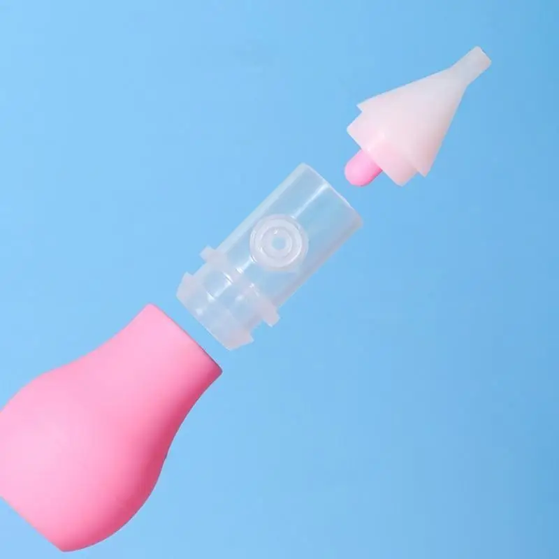 Safety Nasal Aspirator Manual Baby Nose Vacuum Suction Aspirator Booger Sucker P31B