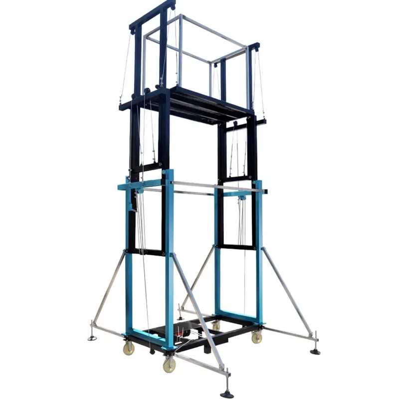 Electric lifting scaffolding mobile folding remote control fully automatic lifting platform indoor and outdoor decoration hoist