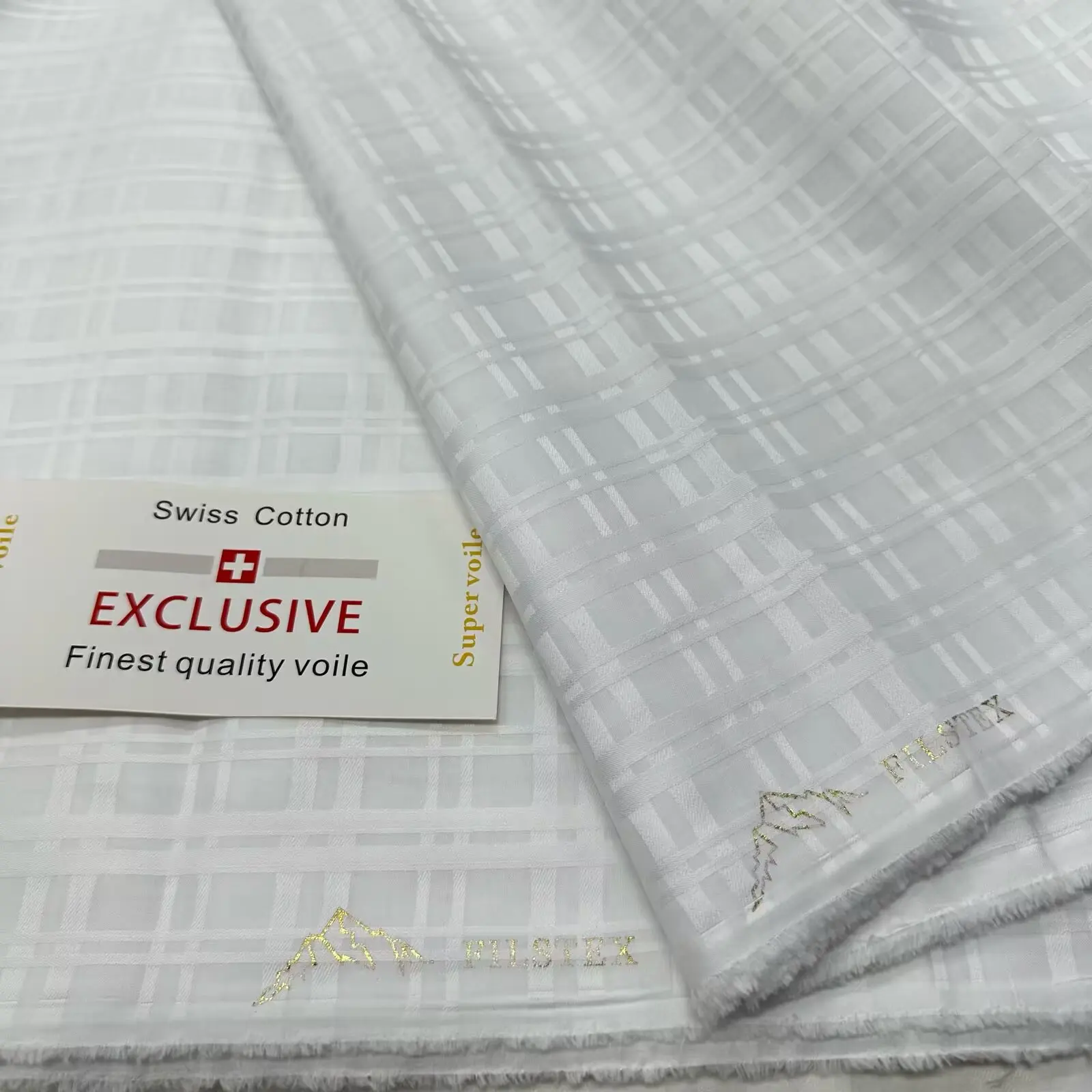 Atiku Fabric For Men 2025 White Cotton Swiss Voile Lace Switzerland Tissu Dentelle Nigerian Wedding Fabric High Quality 5 Yards