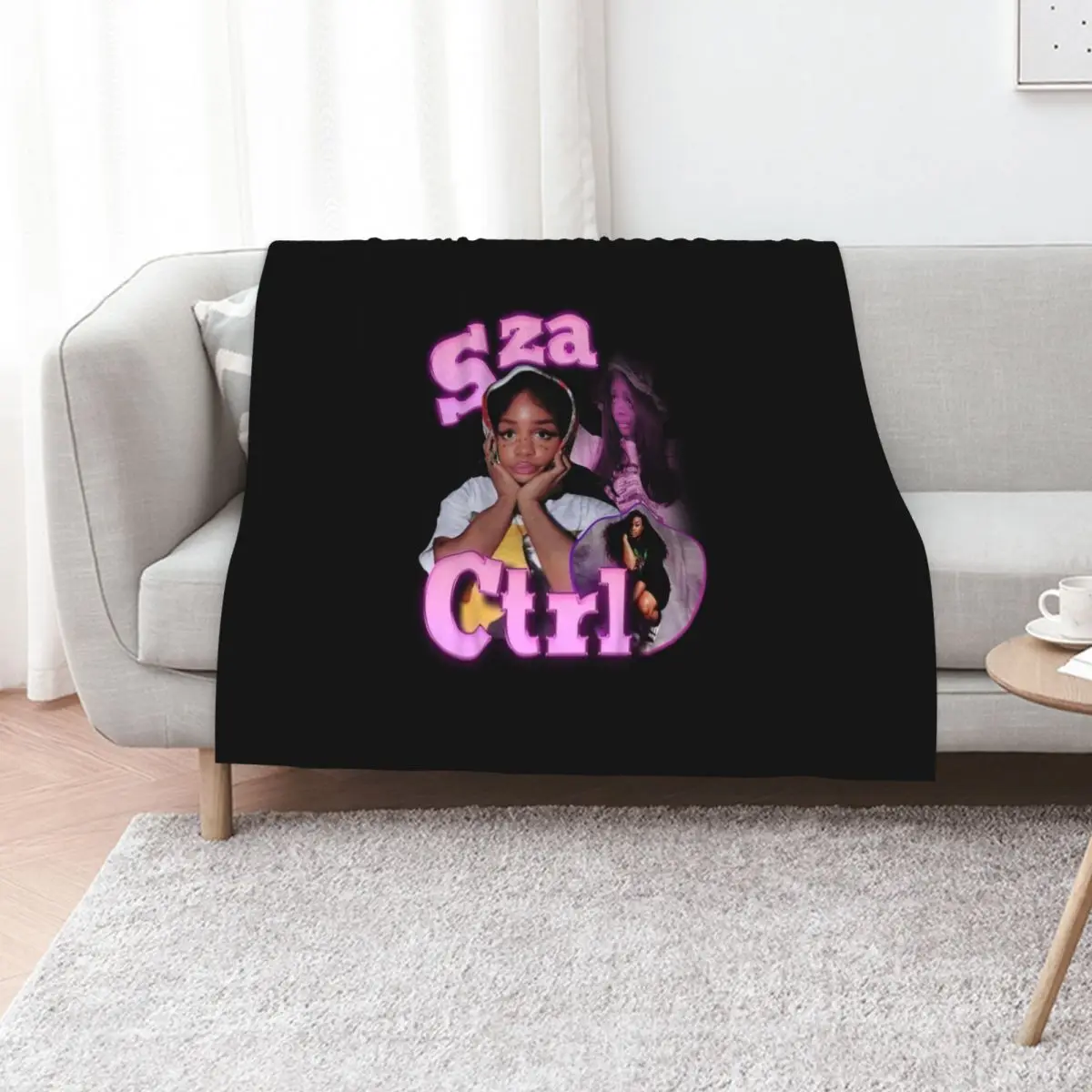 Sza 90s Rap Throw Blanket Polar Fashion Sofas Flannel Cute Plaid Luxury Throw valentine gift ideas Blankets