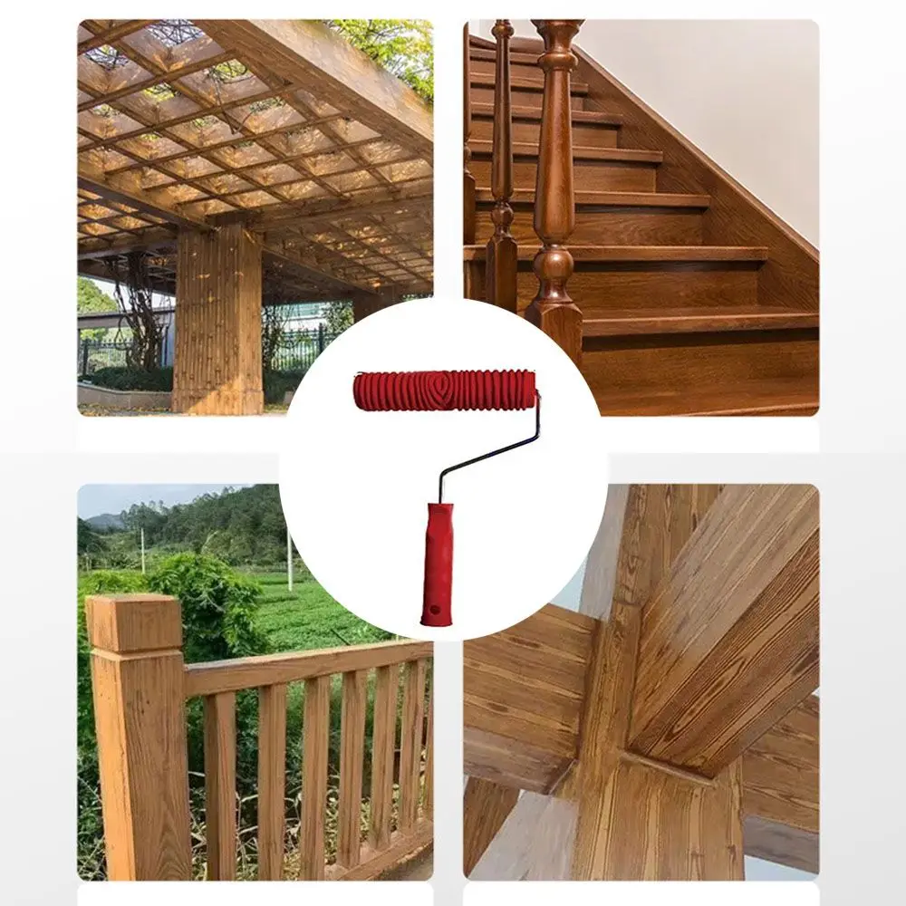 

Wall Brush DIY Pigment Printing Imitation Wood Pattern Tool Paint Texture Painting Grain Pattern Tool Wood Grain Paint Roller