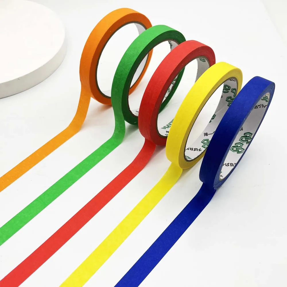 

20M Painters Colored Masking Tape Rainbow Colorful Craft Art Paper Tape For Labeling Arts Crafts DIY Decoration Teaching