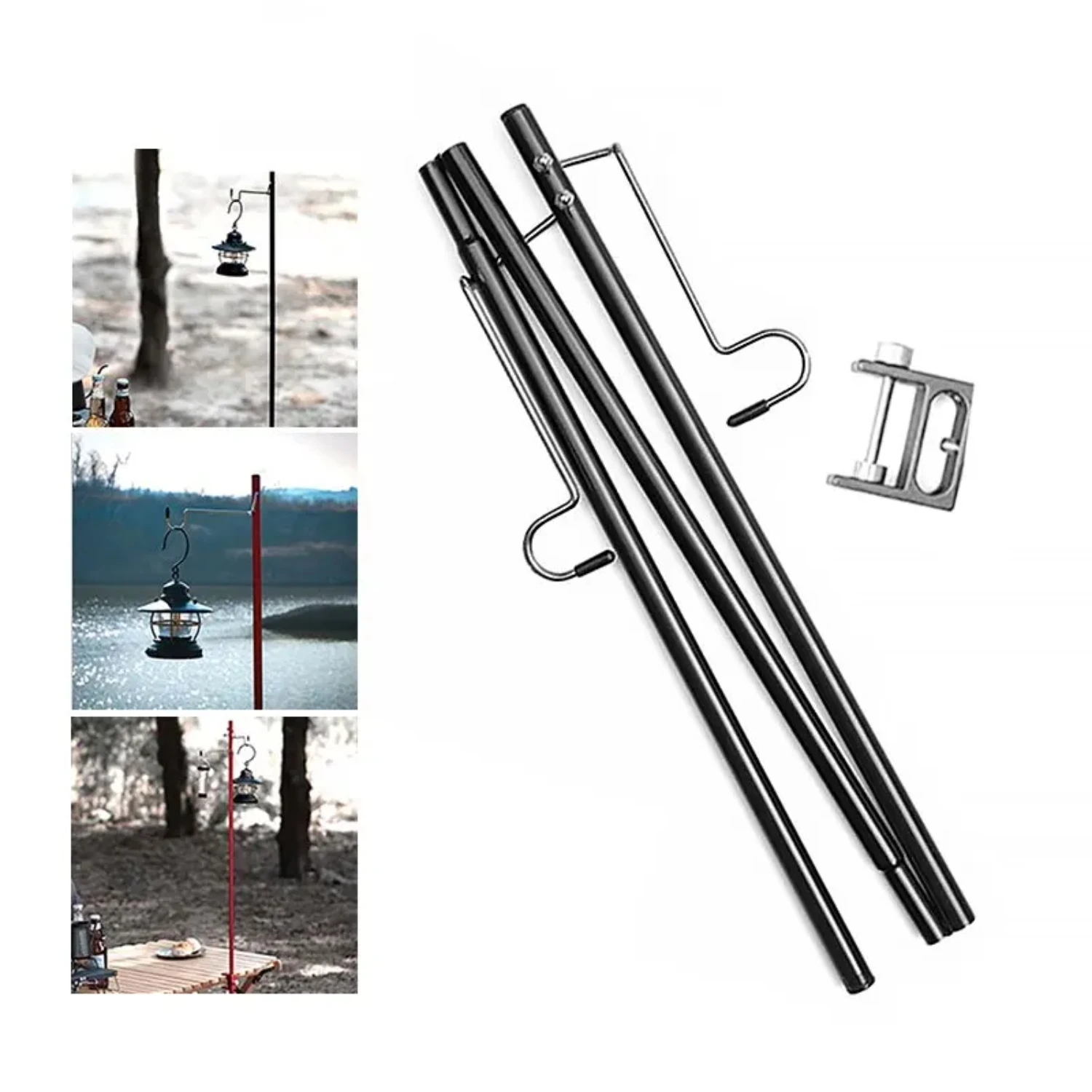 פנס פנס סטנד שולחן הניתוק קולבים מנקים קולבים מנקים תאורה נייד מחזיק תאורה סוגריים ציוד טיולים