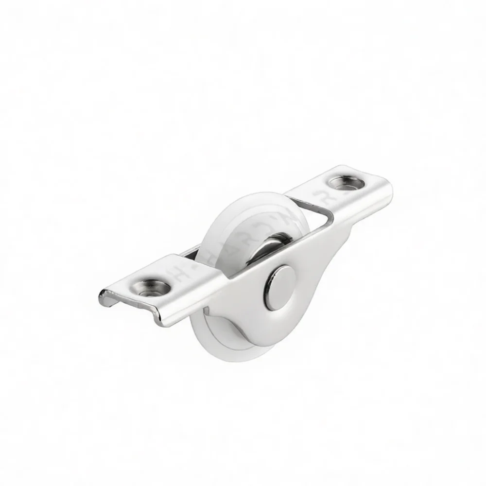 Silent Sliding Window Roller 308 Nylon Pulley Copper Groove For Cabinet Door Furniture Track Hardware Replacement Parts