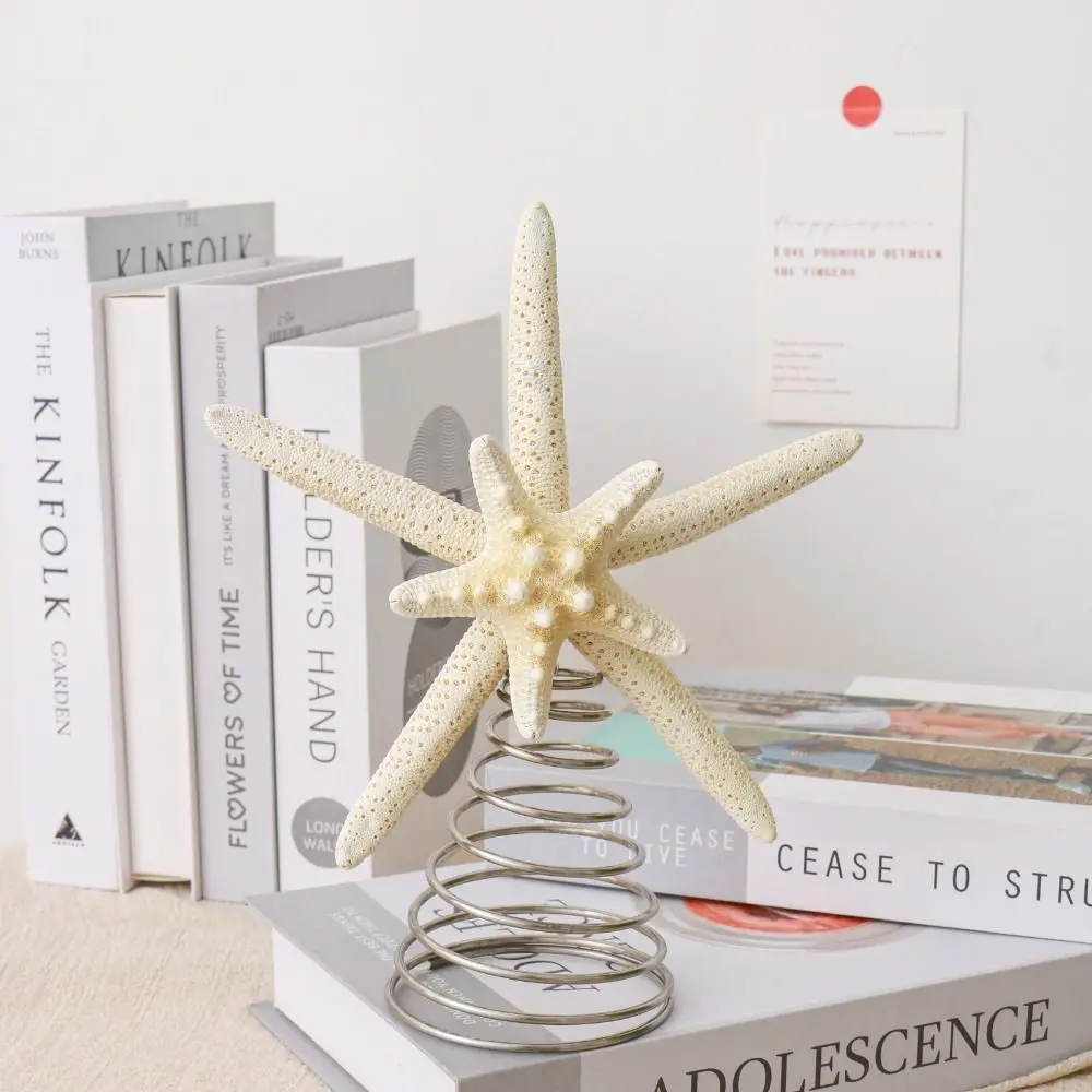 

Iron Festive Starfish Decor Collectible Handmad Star Treetop Decorations DIY Display Starfish Treetop Ornament Children Toys