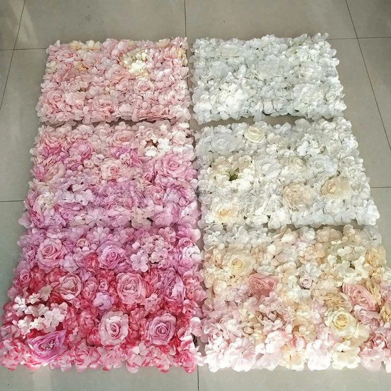 

Wedding supplies rose flower row 3D background flower wall artificial flower decoration arch photography props