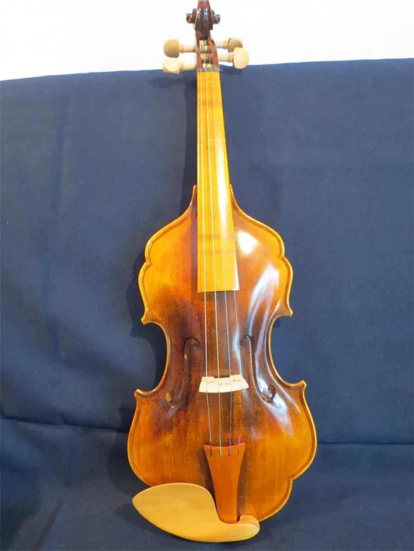 Unique design baroque style no rib violin 4/4,big,bright sound #12056