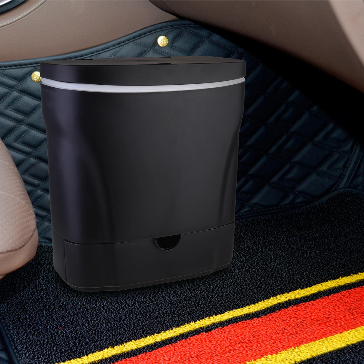 

Portable Car Trash Can Foldable Waste Container Multifunctional Storage Box Auto Dustbin Vehicle Garbage Can Space Saving