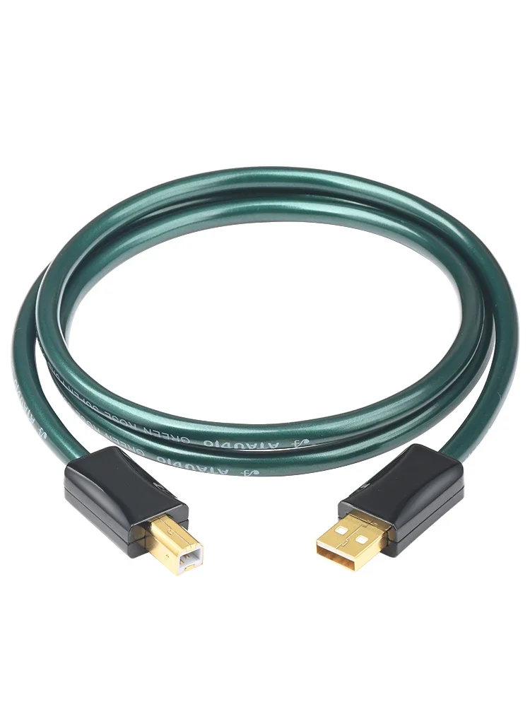 ATAUDIO Cable USB Hifi tipo A a B/USB A a C/USB C a B/CC Cable de Audio OTG para PC DAC teléfono móvil 0,5 M-3,5 M