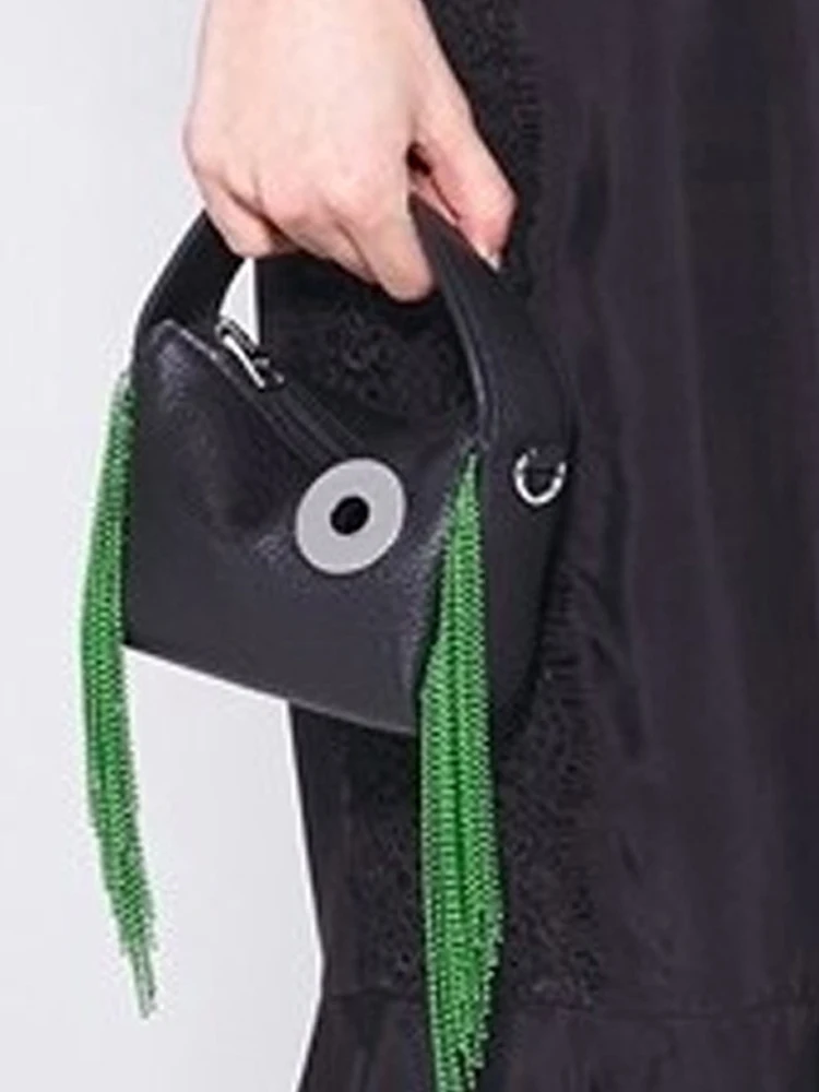 Tassel Bag for Women 2023 Fashion Trend Shoulder Bag Fashion Crossbody Bag Luxury Brand Metal Tassel Decorated Handbag
