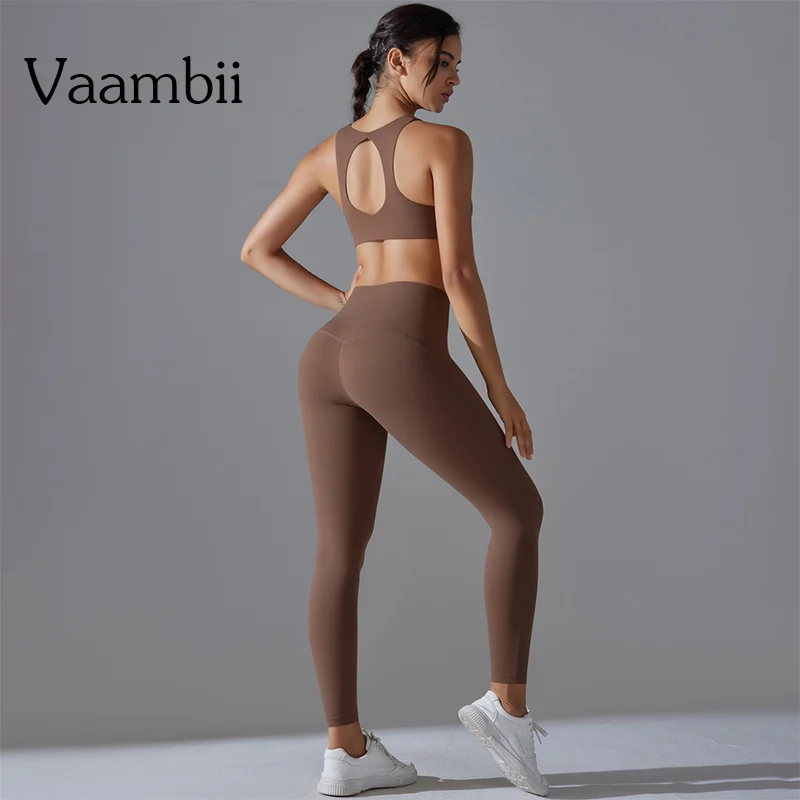 

Quick-dry Fitness Yoga Set Buttery Soft Gym Clothes Woman Sportswear Pants Workout Top 2 Piece Set
