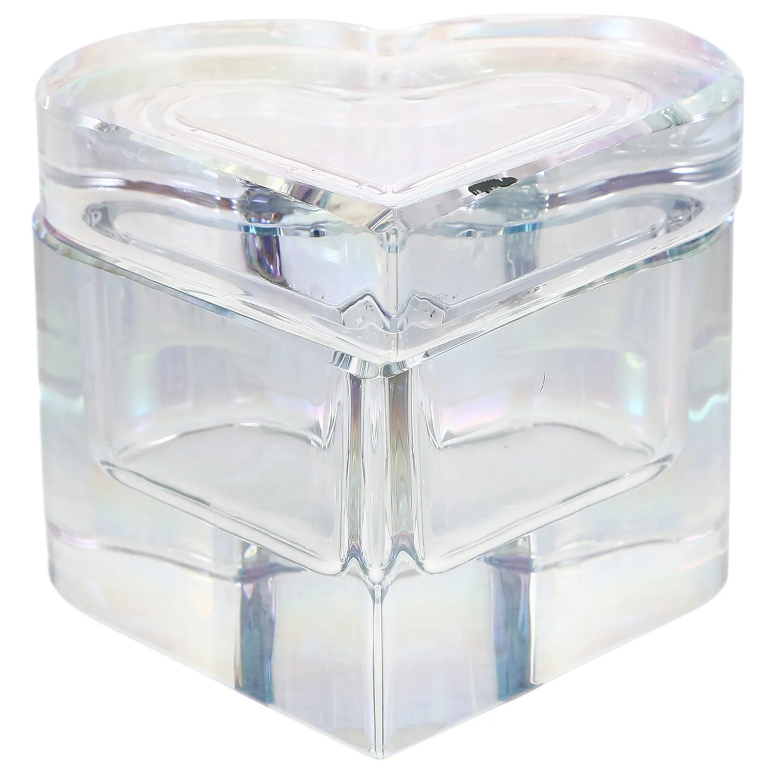 

Premium Crystal Glass Heart Nail Dish with Airtight Lid Nail Art Liquid Holder for Acrylic Nails Manicure Salon Daily Use