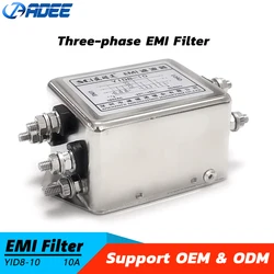 YID8-10 Three-phase AC 250V 380V 440V 520V 10A EMI Filter for Industrial