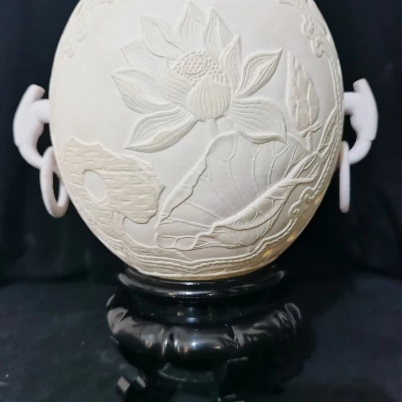 

Intangible cultural heritage craftsmanship, ostrich egg carving