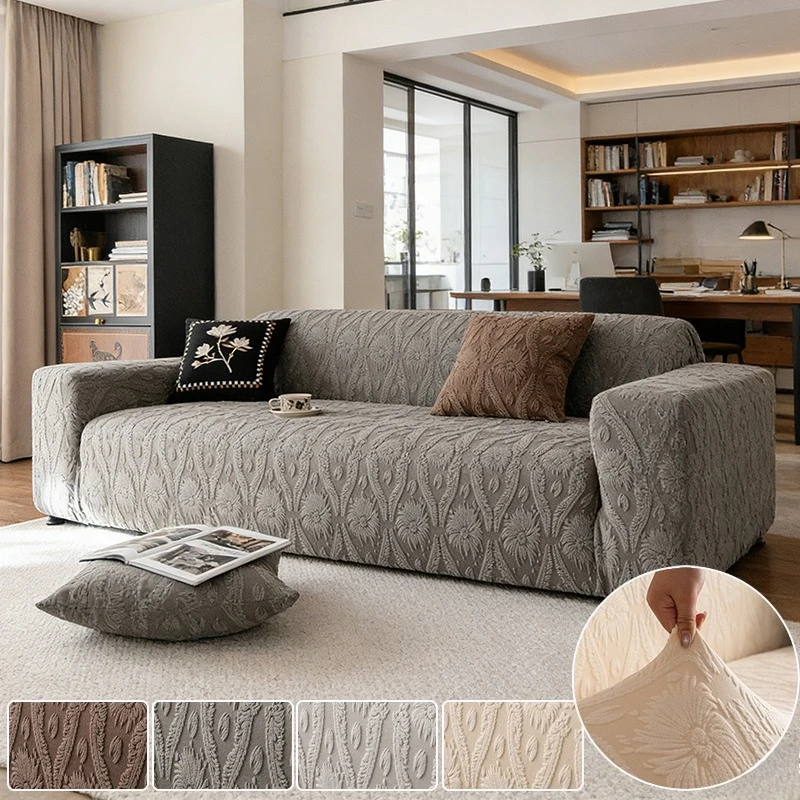 

1 шт. Новая высококачественная накидка на диван с защитой от кошачьих царапин, толстая жаккардовая накидка на L-образный угловой диван, чехол для дивана на 1/2/3/4/5 мест.