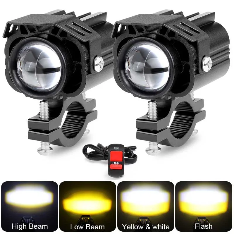 MotorcycleSpotlightFogLightBrighterProjectorAdditionalLEDAuxiliaryRunningLightsforElectricScooterOffRoad4X4UTV-AliExpress201355758