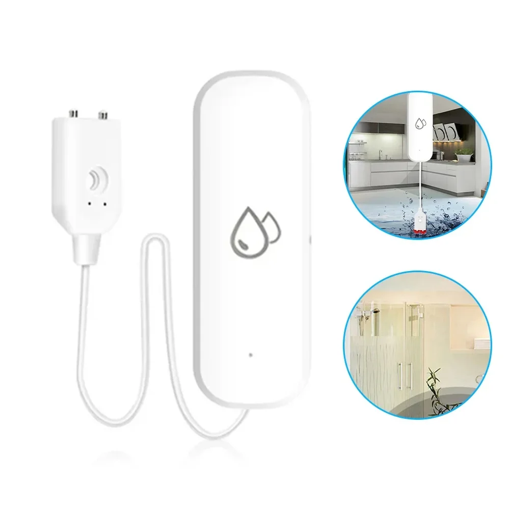 

For Zigbee Smart For Tuya WiFi Water Sensor Leakage Alarm Flood Leak Detector Smart Home Remote Control Smart Home Security