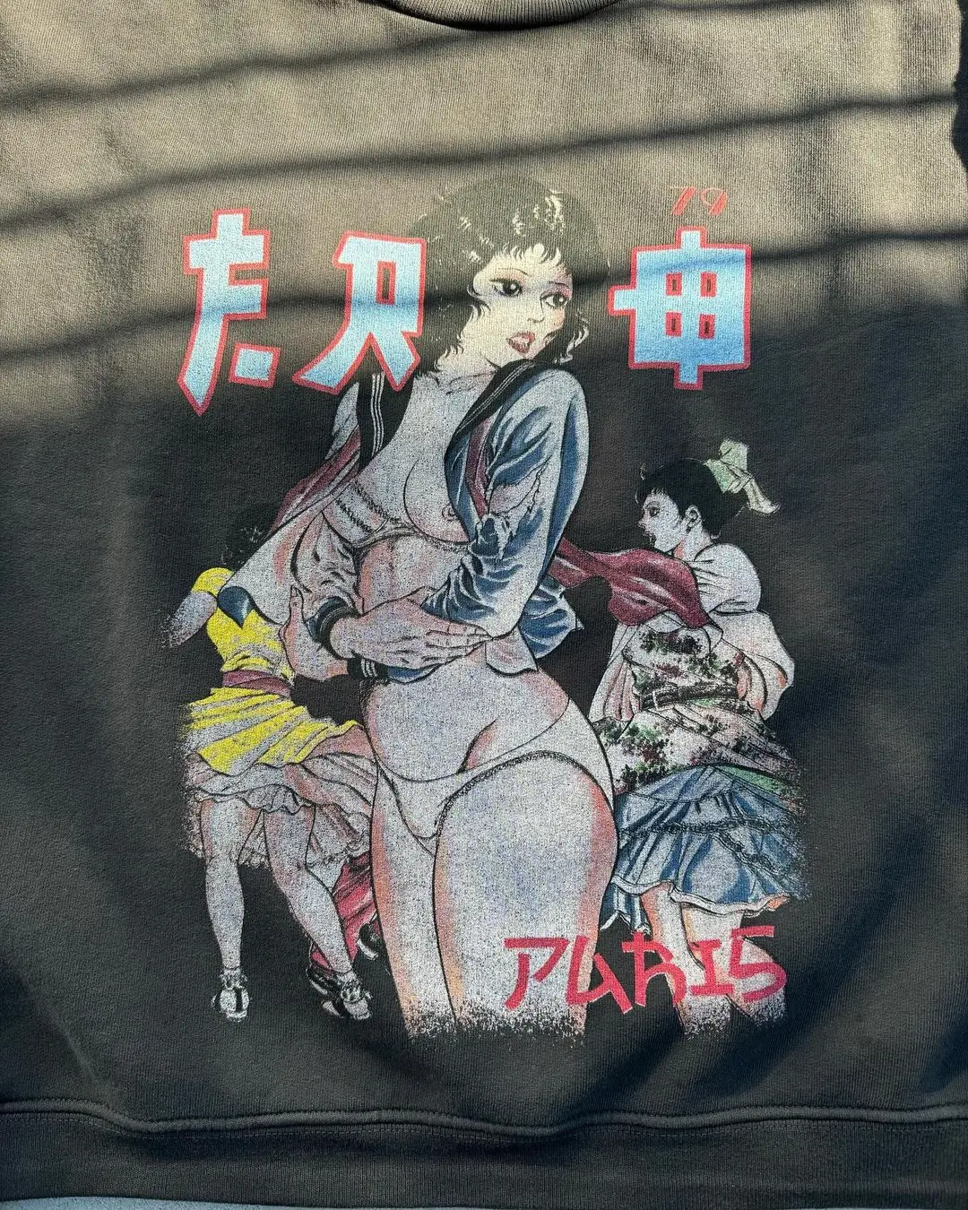 Harajuku Naughty Female Student Graphic T Shirts Oversized Pro Choice Long Sleeves Y2k Top Grunge Streetwear Men Clothing