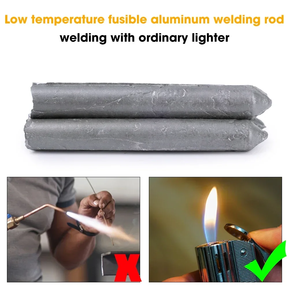 Varillas de soldadura de reparación de baja temperatura, reparación de agujeros pequeños, fácil de fundir para cobre, hierro, aluminio, varilla de reparación de acero inoxidable