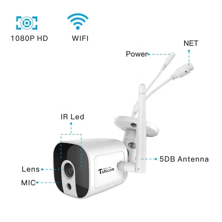 TUYA الذكية واي فاي 4CH طقم NVR 12 بوصة LCD HD 1080P اللاسلكية للرؤية الليلية مراقبة المنزل نظام الدوائر التلفزيونية المغلقة كاميرا الأمن