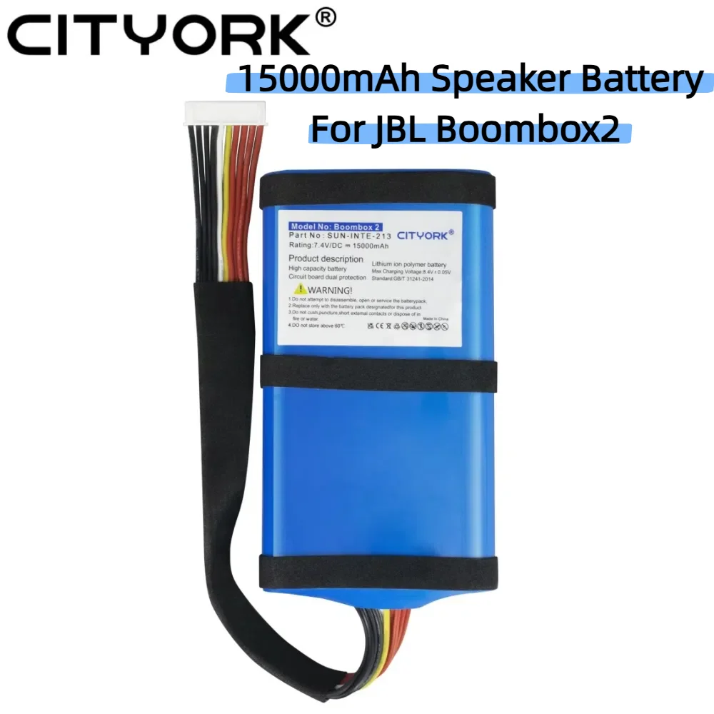 

CITYORK 7.4V 15000mAh Speaker Battery Lithium ion Polymer Batteries For JBL Boombox2 Boombox 2 Loudspeaker Batteries