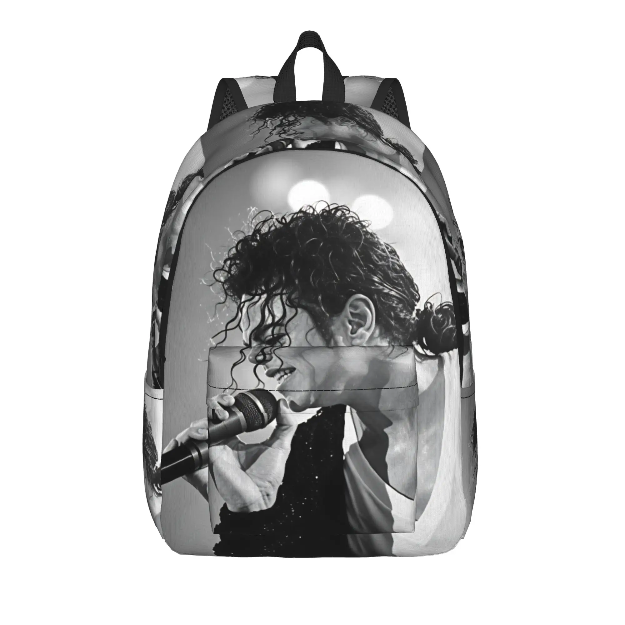 Michael Jackson King of Pop MJ Backpack  Girl Polyester Daily Backpacks Soft Kawaii High School Bags Rucksack