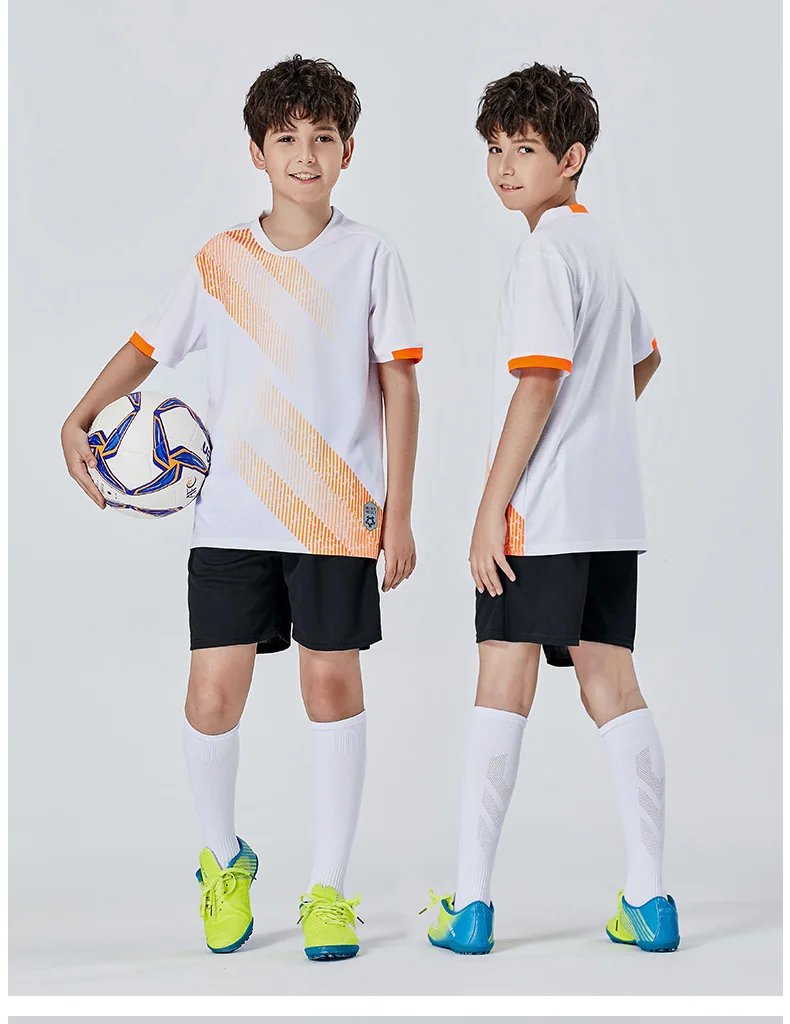 Benutzer definierte Kinder Fußball Trikots Anzug Jungen Fußball Uniformen Futebol Shirt Sets Fußball Kit Kinder Mädchen Sportswear Kleidung