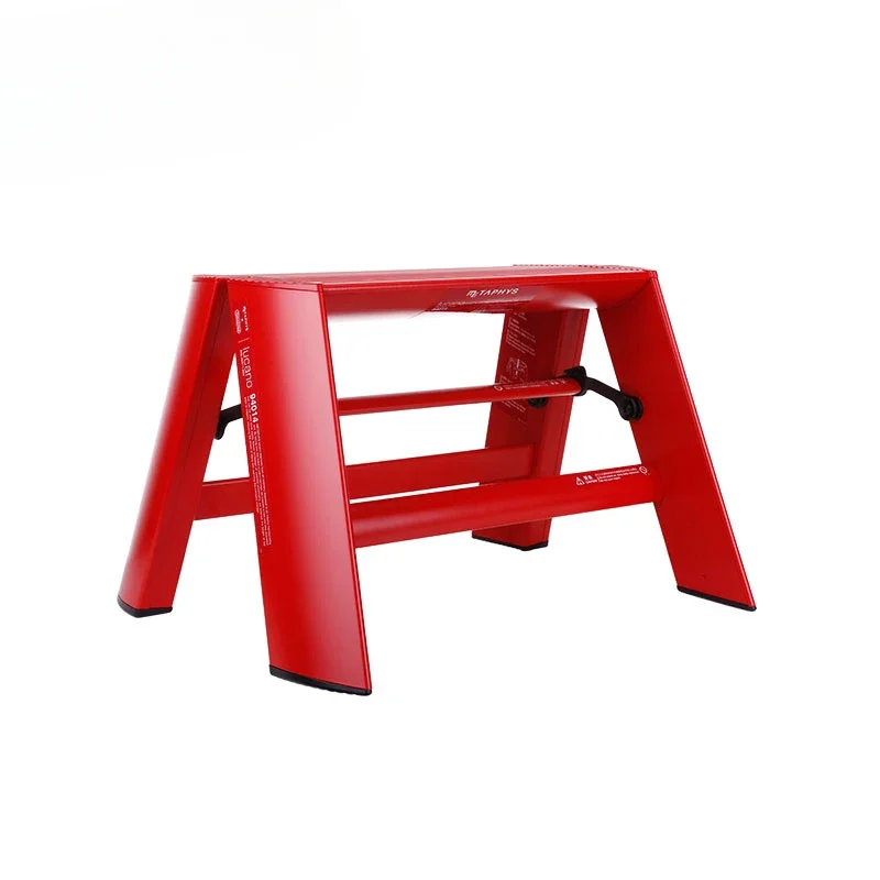 Single-layer ladder stool Household aluminum Folding double side ladder Multi-color optional