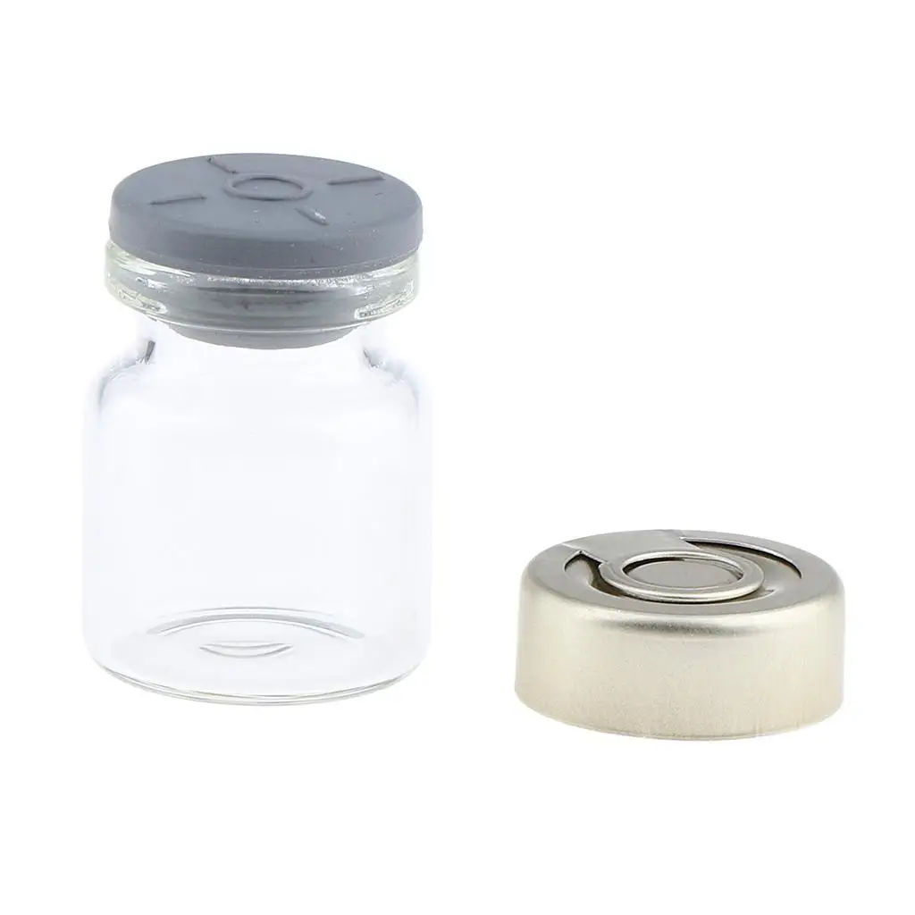 Set of Transparent Containers for Liquids in 4x20 Glass Bottles