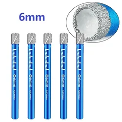 5 pezzi punta da trapano diamantata 5 * 6mm taglierina per sega a tazza per vetro marmo granito perforazione punzonatura per accessori per utensili di costruzione