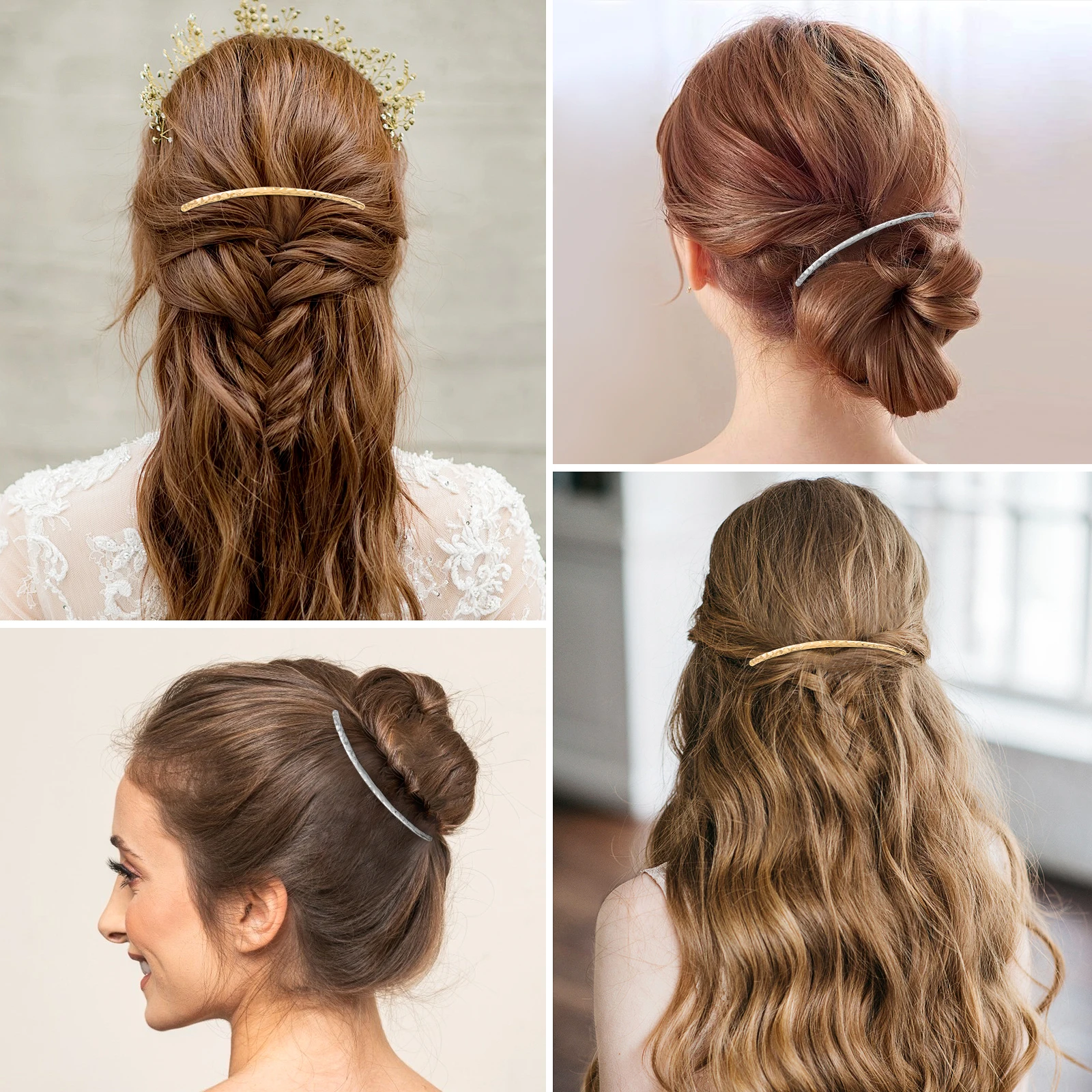 

2Pcs Stylish Hairpin Accessories Fashion Hair Comb for Girls Elegant Headdress Perfect for Photo Shoots and Everyday Wear