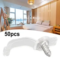 Nail Clippers 50 Clips 50 Screws 100 Clips 100 Screws 1 Set 10mm 0 4in Mounting Brackets Clip Replacement Ultra Thin
